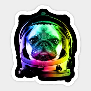 Astronaut Pug Sticker